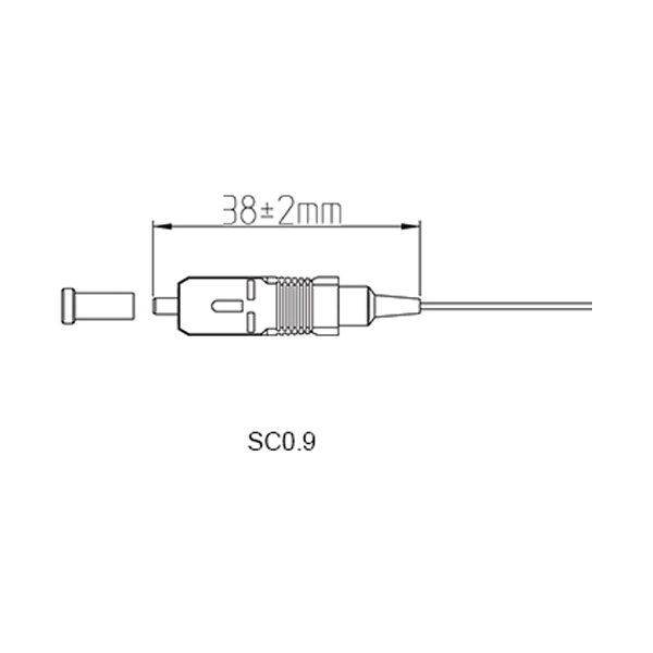 0.9mm SC Connector Length
