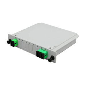 1*2 PLC Splitter Cassette Type Plastic Insertion Module Package