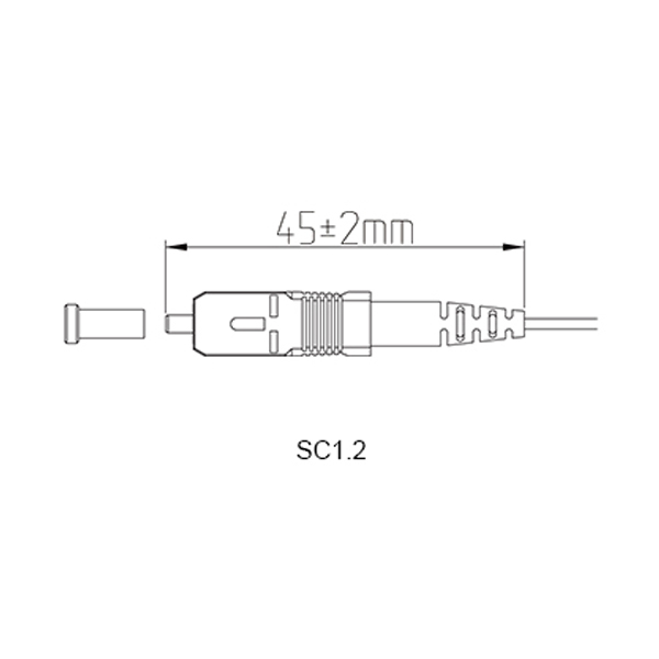 1.2mm SC Connector Length
