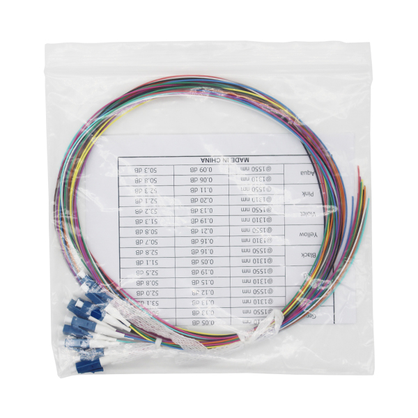 12 Colors Fiber Optic Patchcords & Pigtails - Plastic Bag Packing - 1