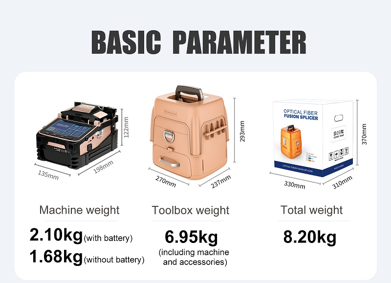 14Signal Fire AI-12 Optical Fiber Fusion Splicer - Basic parameter