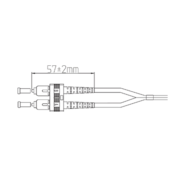 2.0mm 3.0mm Duplex SC Connector Length