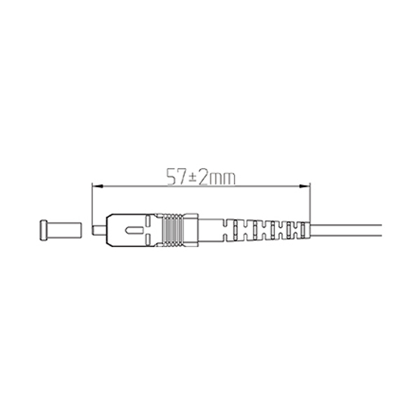 2.0mm 3.0mm SC Connector Length