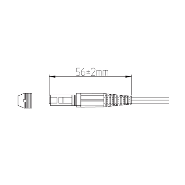 2.0mm MTRJ UPC Duplex Connector Length