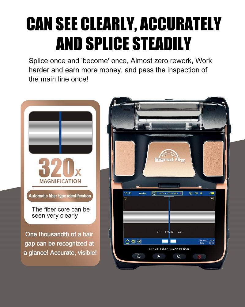 2Signal Fire AI-12 Optical Fiber Fusion Splicer - Features