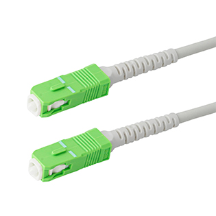 4.0mm Diameter Ivory Fiber Optic Patchcord and Pigtail
