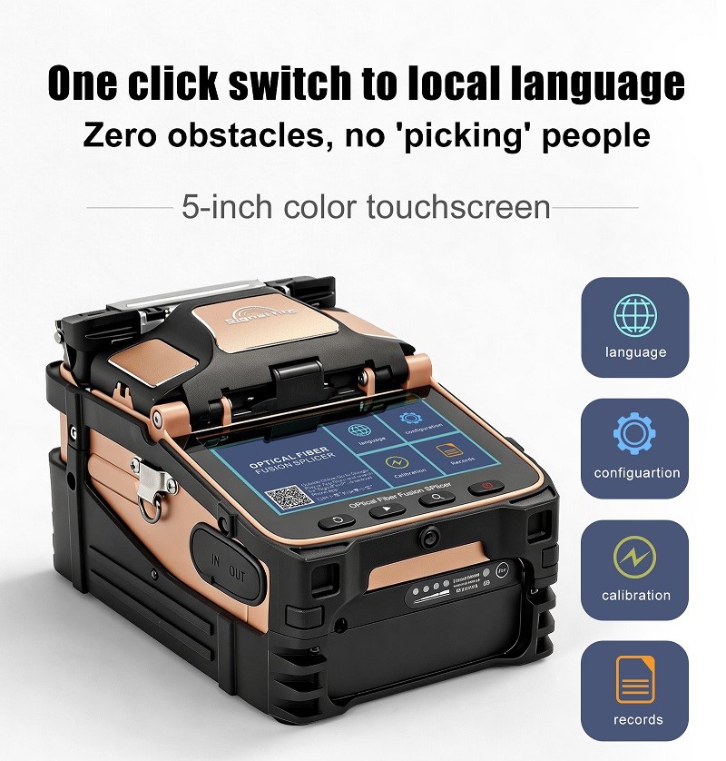 5Signal Fire AI-12 Optical Fiber Fusion Splicer - One click switch