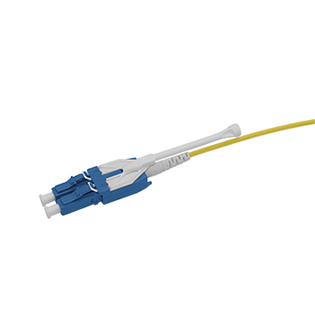 Duplex LC/UPC Uniboot Fiber Optic Connector with Pull Tab