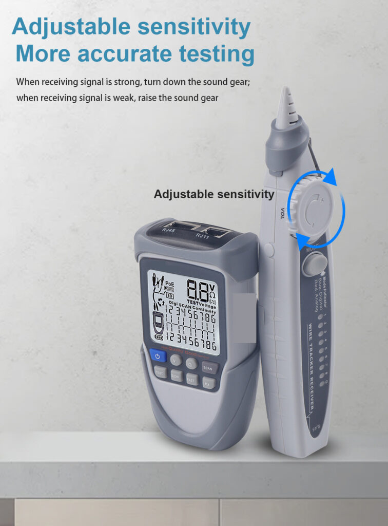 ET612 ET613 Network Cable Tester - Adjustable Sensitivity