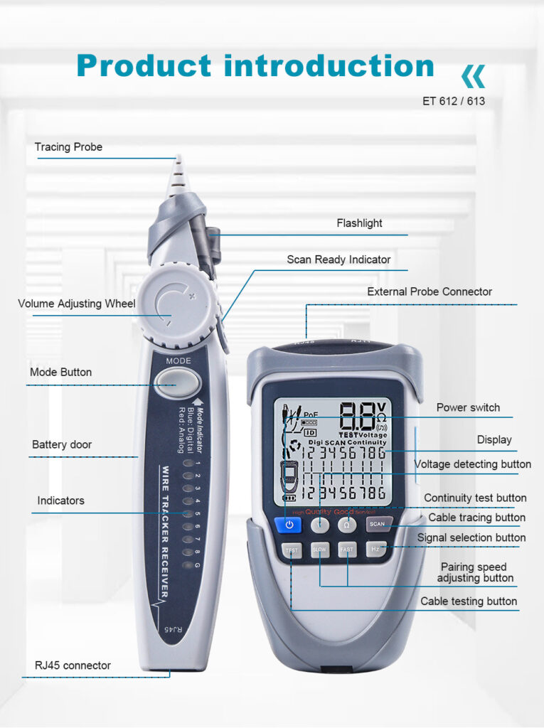 ET612 ET613 Network Cable Tester - Production Introduction