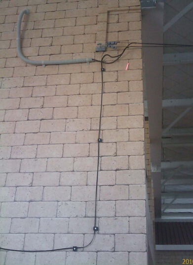 FTTH Drop Cable Installation Accessories on wall