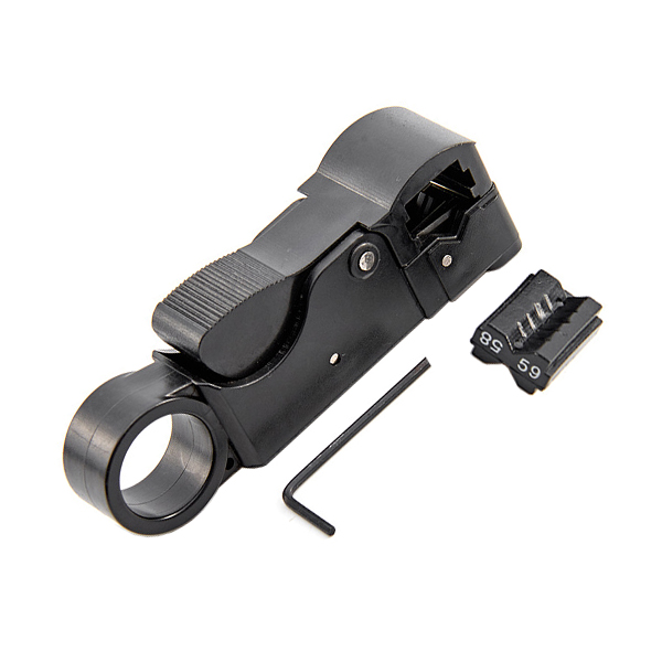 HT-312B Rotary Coaxial Cable Stripper with V-shaped module