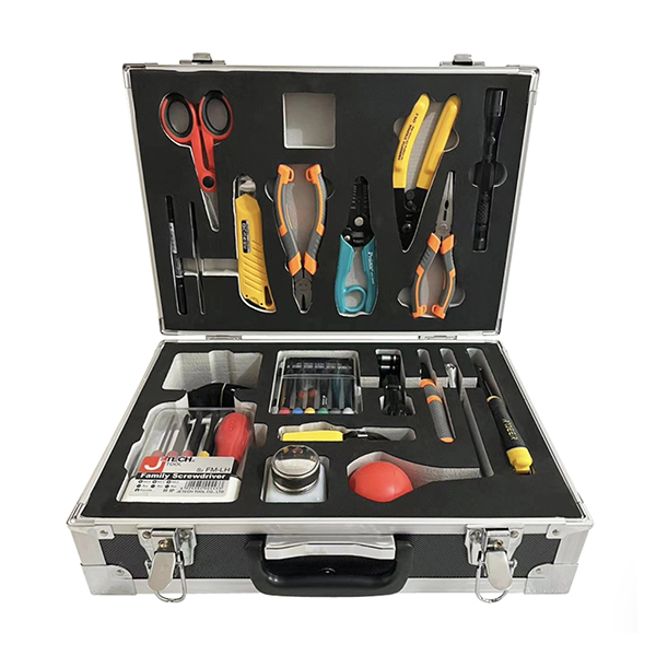 KL-08C Compact Fiber Optic Splicing Tool Kit - Front