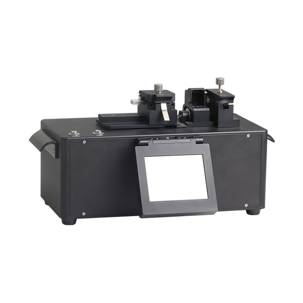 LDF-600 Large Diameter Optical Fiber Cleaver - Left and Front View