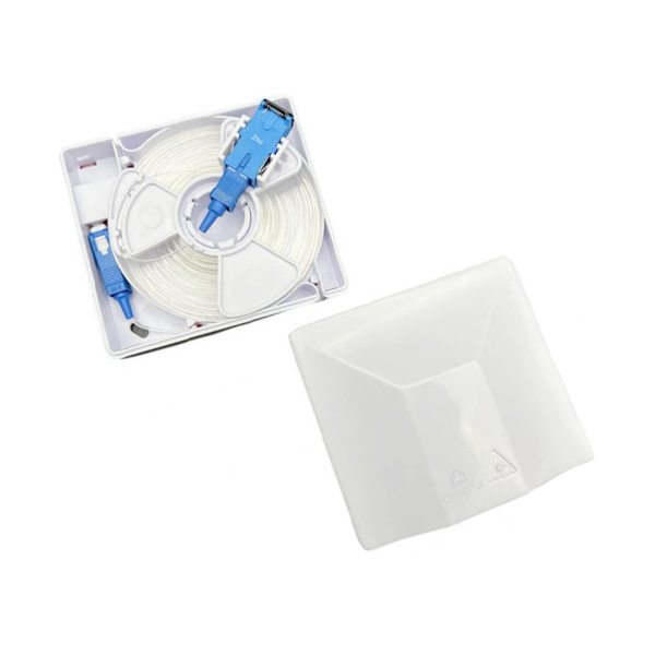 MAY-ATB-104 1 Port Access Terminal Box with Invisible Transparent Fiber Optic Patchcord