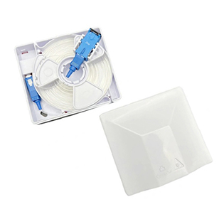 MAY-ATB-104 1 Port Access Terminal Box with Invisible Transparent Optic Fiber Patchcord