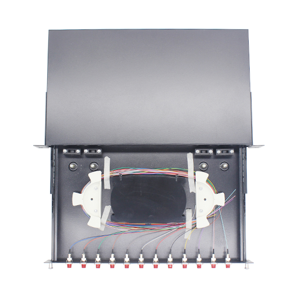 MAY-FPP-3007 Drawer Type Fiber Optic Patch Panel with 12pcs FC Adapters 5