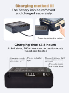 MAY-FS500 Fusion Splicer - Charging Method
