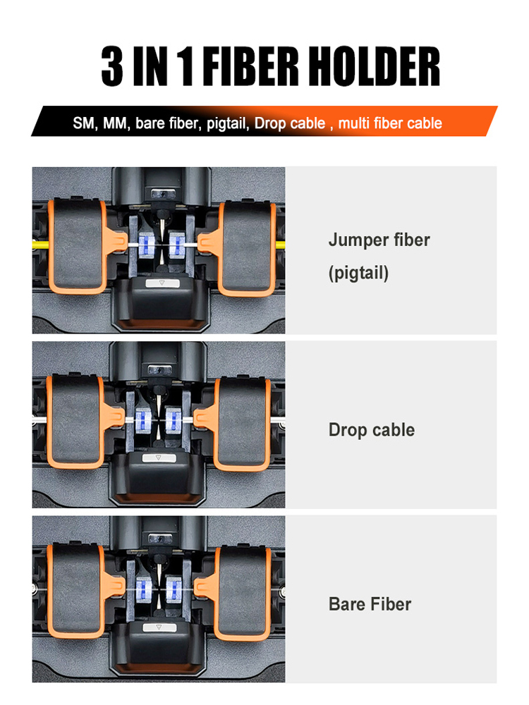 MAY-FS600 Fusion Splicer - 3 IN 1 FIBER HOLDER