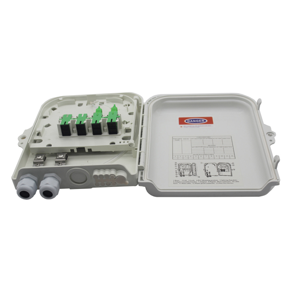MAY-ODB-806 8 Fibers Optical Distribution Box - Inlet and Outlet Ports