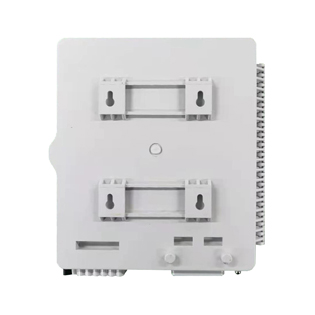 MAY-OSB-801 Optical Splitter Box's back side for wall mounting and pole mounting