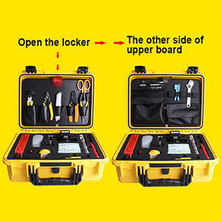 MAY-TK-S5500 Luxurious Fiber Optic Splicing Tool Kit - Open the locker