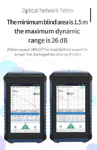 MAY440 Mini OTDR - Event Dead Zone 1.5m