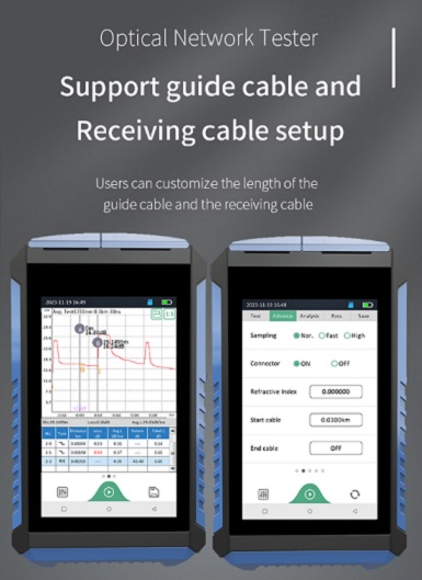 MAY440 Mini OTDR - Start Cable and End Cable Setting