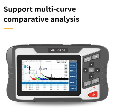 MAY450 Mini OTDR - Support Multi-curve Comparative Analysis