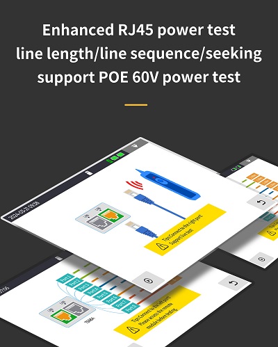 MAY450 Mini OTDR - Support POE 60V Power RJ45 Test