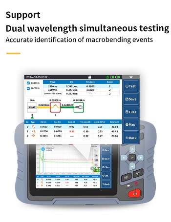 MAY455 Mini OTDR - Support Dual Wavelength Simultaneous Testing