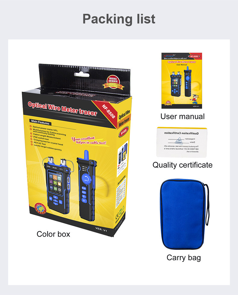 NOYAFA NF-8508 Multifunction Optical Wire Meter Tracer - 16