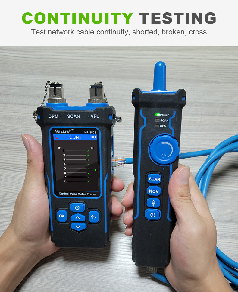 NOYAFA NF-8508 Multifunction Optical Wire Meter Tracer - 3