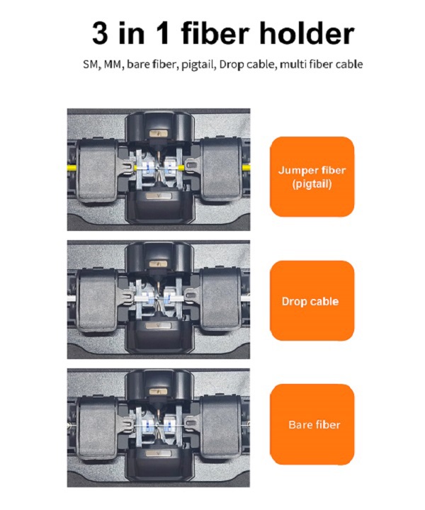 Signal Fire AI-5Pro Optical Fiber Fusion Splicer - 3 IN 1 Fiber Holder