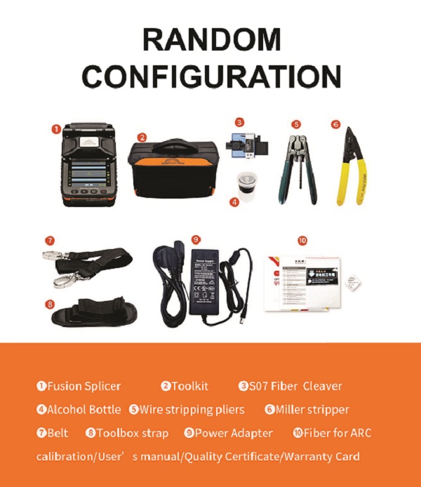 Signal Fire AI-5Pro Optical Fiber Fusion Splicer - Standard Accessories