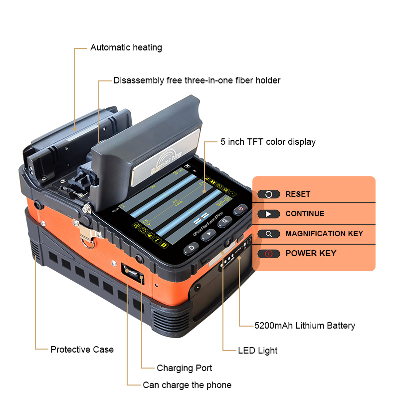 Signal Fire AI-6A Optical Fiber Fusion Splicer | Fiber Optic ...
