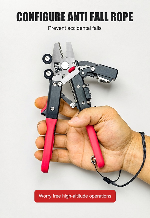 Signal Fire MC-16 Integrated Fiber Stripper & Signal Fire MC-16 Integrated Fiber Stripper & Cleaver - Anti Fall RopeCleaver - Anti Fall Rope