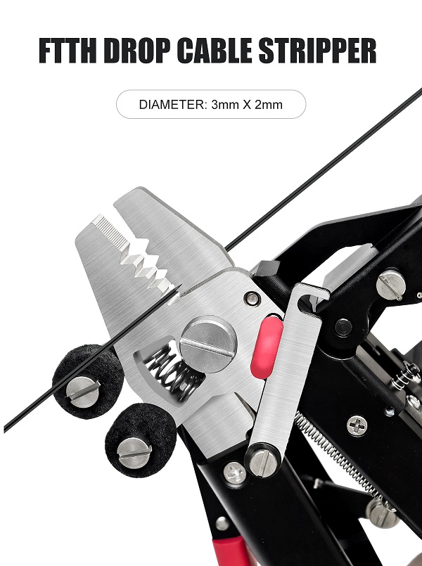 Signal Fire MC-16 Integrated Fiber Stripper & Cleaver - FTTH Drop Cable Stripper