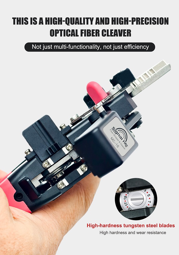 Signal Fire MC-16 Integrated Fiber Stripper & Cleaver - High Precision Cleaver Integrated