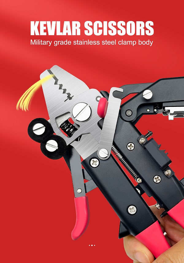 Signal Fire MC-16 Integrated Fiber Stripper & Cleaver - Kevlar Scissors