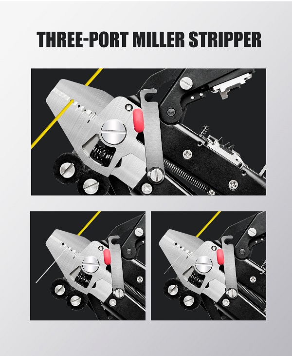 Signal Fire MC-16 Integrated Fiber Stripper & Cleaver - Three-Port Miller Stripper