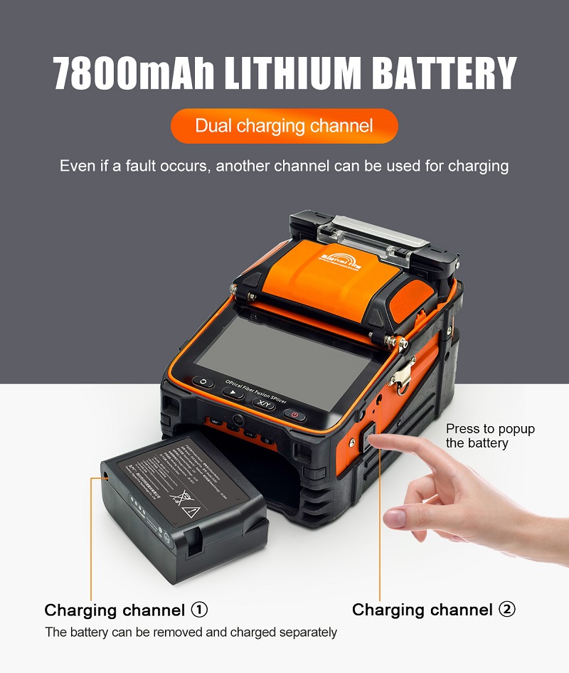 Single Fire AI-9 Fiber Optical Fusion Splicer - 7800mAh Lithiun Battery