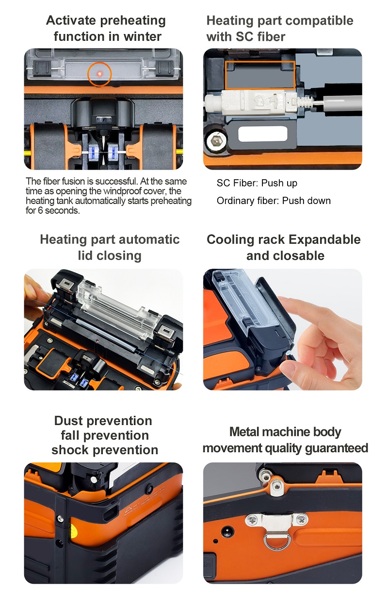 Single Fire AI-9 Fiber Optical Fusion Splicer - Heating Advantages